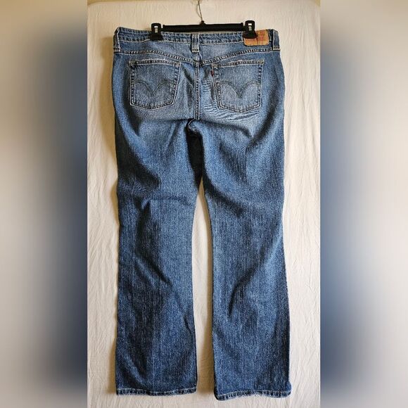 Levi's 518 Jeans Womens 15M (36x30)  Superlow Bootcut Medium Wash Denim Mid Rise - Picture 8 of 10